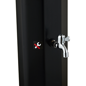 Douche <span class=keywords><strong>solaire</strong></span> CYEN de forme octogonale, 60L, corps en PVC <span class=keywords><strong>noir</strong></span>, tête de douche pivotante, pour extérieur, cour, <span class=keywords><strong>piscine</strong></span>, bord de plage, jardin - Product Image 5