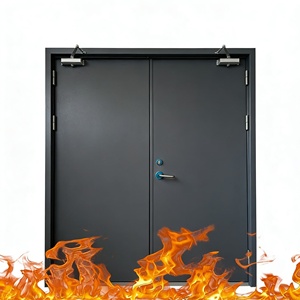 Porte coupe-feu en acier moderne ODM, adaptée aux hôtels, hôpitaux, appartements, usage commercial, résistance au feu 90-180 minutes - Product Image 2