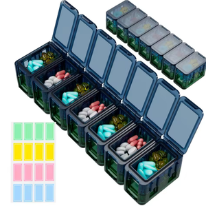 Broyeur de pilules en plastique pour médicaments, vitamines, comprimés, avec conteneur de stockage, broie les comprimés en poudre - Product Image 4