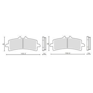 Las pastillas <span class=keywords><strong>de</strong></span> freno <span class=keywords><strong>de</strong></span> motocicleta "Sword Strike" <span class=keywords><strong>de</strong></span> <span class=keywords><strong>hoy</strong></span> son altamente económicas y duraderas - Product Image 6