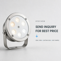 Lumière LED RGB submersible à intensité variable IP68 en acier inoxydable 304, contrôle DMX512, pour fontaine et piscine, CRI80