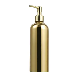 New Luxury Wholesale Essential Oil Aluminum Body Empty Aluminum Screw Bottle With Lotion Pump