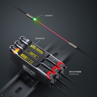 FU-R67 Sensor Serat Optik Reflektif Keyence Kabel M6 Thread 2m yang Dapat Dipotong -40~60 ℃   Penerima Indikator Visual