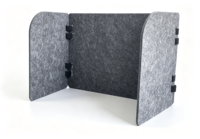 Panneau Acoustique de Confidentialité en Feutre à Fixation sur Bureau, Cloison de Bureau à Trois Côtés, 100% Fibre de Polyester, Fabrication OEM