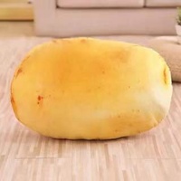 Jouets en peluche super doux en forme de fruits et légumes en 3D avec rembourrage en coton PP