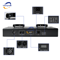 Proyector Láser DJ de Cuatro Lentes y Cuatro Colores DMX512 para Escenarios, Discotecas, Bares, Clubes, KTV, Decoración Navideña, Fiestas