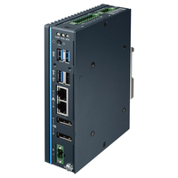PC industriel sans ventilateur UNO-137 V2 pour rail DIN, contrôleur Intel Atom pour l'automatisation d'usine, le contrôle de machines et l'informatique de pointe