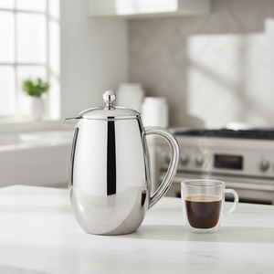 Grande cafetière à piston en métal isolée de haute qualité, cafetière à piston 1000 ml en acier inoxydable - Product Image 1