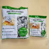 Lot de 50 couvercles alimentaires réutilisables en aluminium, couvercles élastiques en aluminium pour bols, assiettes, récipients, couvercles alimentaires isolants