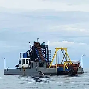 China chain bucket boat mining equipment excavation gold mining dredge machine gold bucket dredger