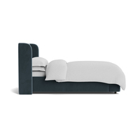 Lit rembourré moderne fait main pour chambre à coucher, design contemporain, tailles Queen et King – Vente directe usine