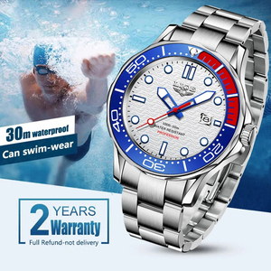 2024 LIGE nuevo 8936 reloj de fecha para hombre de negocios reloj deportivo reloj para hombre relojes impermeables marca superior buceo de lujo - Product Image 4