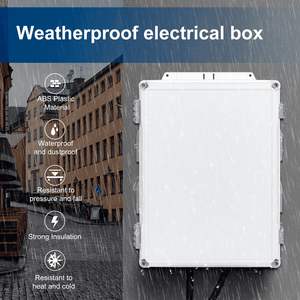 Dış Mekan ABS Elektrik Kutusu Elektrik Bağlantı Kutusu Dış Elektrik Kutusu Su Geçirmez Hava Koşullarına Dayanıklı Bağlantı Kutusu Elektrik Kutusu - Product Image 2