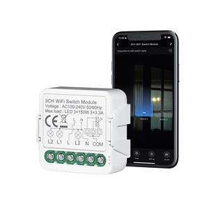 GIRIER Tuya Hidden DIY Breaker Modul 1/2/Gang WiFi Lichtsc halter Relais modul Unterstützung 2-Wege-Steuerung - Product Image 1