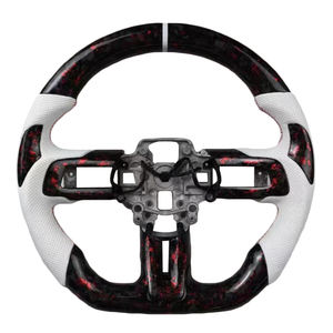 Nuevo Producto, Volante Deportivo de Fibra de Carbono Forjada y Cuero Perforado para Ford Mustang - Product Image 1