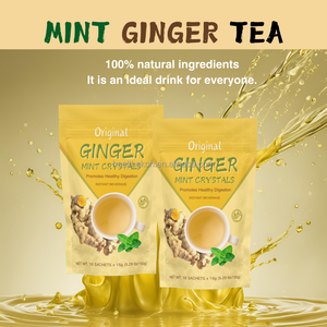 Thé instantané au <span class=keywords><strong>miel</strong></span>, citron, <span class=keywords><strong>menthe</strong></span> <span class=keywords><strong>et</strong></span> gingembre, marque distributeur, très demandé, thé aux herbes cristallisées au goût sucré en sachets - Product Image 2