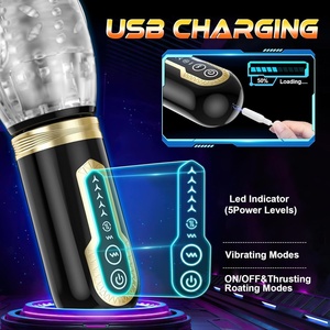 Dispositivo <span class=keywords><strong>de</strong></span> Ejercicio <span class=keywords><strong>de</strong></span> Masturbación con Vibración Telescópica Automática, Juguete Sexual para Adultos para Hombres en Forma <span class=keywords><strong>de</strong></span> Copa <span class=keywords><strong>de</strong></span> Avión - Product Image 3