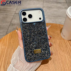 Étui luxueux cygne étincelant plein de diamants pour Iphone17/16/15promax Best-seller couleur unie couverture complète couverture de téléphone pour <span class=keywords><strong>11</strong></span> 12 - Product Image 3