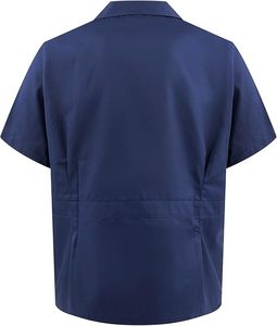 Veste de chemise de travail à manches courtes à fermeture éclair cachée résistante aux taches pour technicien mécanicien - Product Image 4
