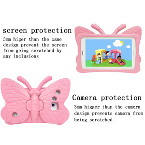 Fabrication usine fournisseur papillon conception EVA matériel étui béquille tablette couverture pour samsung 7 pouces Tab A T280 T285 - Product Image 4