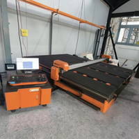 Mesin Pemotong Kaca Otomatis Dua Segmen All in One CNC dengan Lengan Pemuat Kaca
