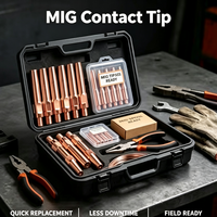 Embout de contact MIG M6 M8 0.8MM 1.0MM 1.2MM en cuivre, consommables de soudage, pièces de torche de soudage pour Binzel MB15 15AK 24KD Factory