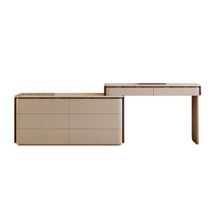 Coiffeuse moderne de luxe pour chambre à coucher maquillage <span class=keywords><strong>lit</strong></span> <span class=keywords><strong>escamotable</strong></span> <span class=keywords><strong>coffre</strong></span> en bois massif tiroirs miroir coiffeuse intégrée meubles de maison - Product Image 1