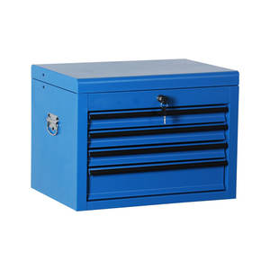 Carrito de Servicio 3 en 1 Superior, Medio e Inferior <span class=keywords><strong>con</strong></span> Cajón y Puerta <span class=keywords><strong>con</strong></span> Cierre de Seguridad, Ruedas <span class=keywords><strong>con</strong></span> <span class=keywords><strong>Freno</strong></span> Duraderas y Bloqueables - Product Image 3