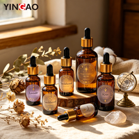 Autocollants personnalisés Yingao en rouleau, estampage à chaud or, étiquettes adhésives imperméables pour bouteilles d'huiles essentielles et flacons compte-gouttes d'essences