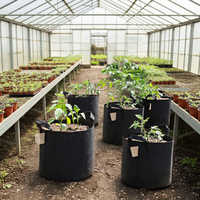 Sacs de culture en fibres végétales respirants, résistants, réutilisables, écologiques, style ferme, 1 mm, 11 épaisseurs, pour la plantation de tomates, d'arbres et de fleurs