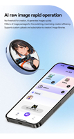 Badge électronique intelligent portable Beambox 1,53 pouces TK26, écran tactile IPS, cadeau de Noël surprise, best-seller, contrôle par application