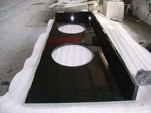 Comptoirs de cuisine en granit noir naturel d'Inde, carrelage, comptoirs de <span class=keywords><strong>magasin</strong></span>, meubles de salle de bain, îlot de cuisine en pierre, dessus de table - Product Image 5