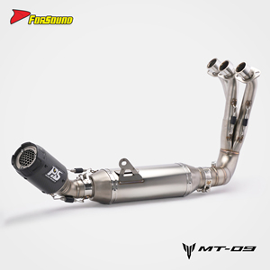 Système d'échappement de <span class=keywords><strong>moto</strong></span> en fibre de carbone véritable, prix de gros Forsound Factory, silencieux MotoGP, système complet pour Yamaha MT09 - Product Image 3