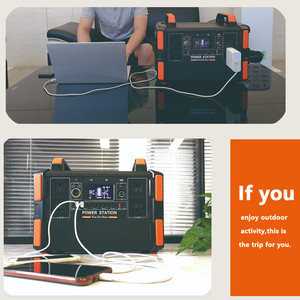 Station d'alimentation personnalisable, charge rapide, batterie externe, affichage numérique LED, système d'énergie solaire, batterie LiFePO4, station d'alimentation 1200W - Product Image 4