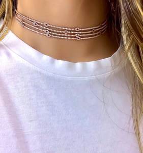 Kalung Gelang rantai tenis mata bentuk Iblis Turki kecil 2MM tipis Cz Set perhiasan jimat cantik lucu - Product Image 5