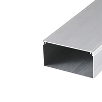 Canaleta de Cable de aluminio personalizada de fábrica 25*25 Industria de aleación de aluminio cubierta de Cable plano eléctrico a prueba de herrumbre