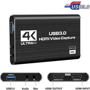 Tarjeta Capturadora de Video 4K 60fps para Juegos, Transmisión en Vivo HDMI a USB 3.0, Tarjeta de Captura HDMI para Xbox PS4, Transmisión en Vivo de Juegos - Product Image 2