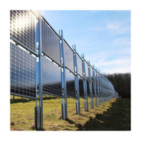 Vente chaude montage solaire au sol rayonnage solaire photovoltaïque supports de montage de panneaux solaires verticaux galvanisés à chaud