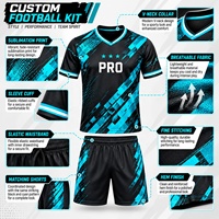 Maillots de football personnalisés à faible MOQ pour jeunes, en polyester à séchage rapide, ensembles d'uniformes de football pour enfants, vente en gros
