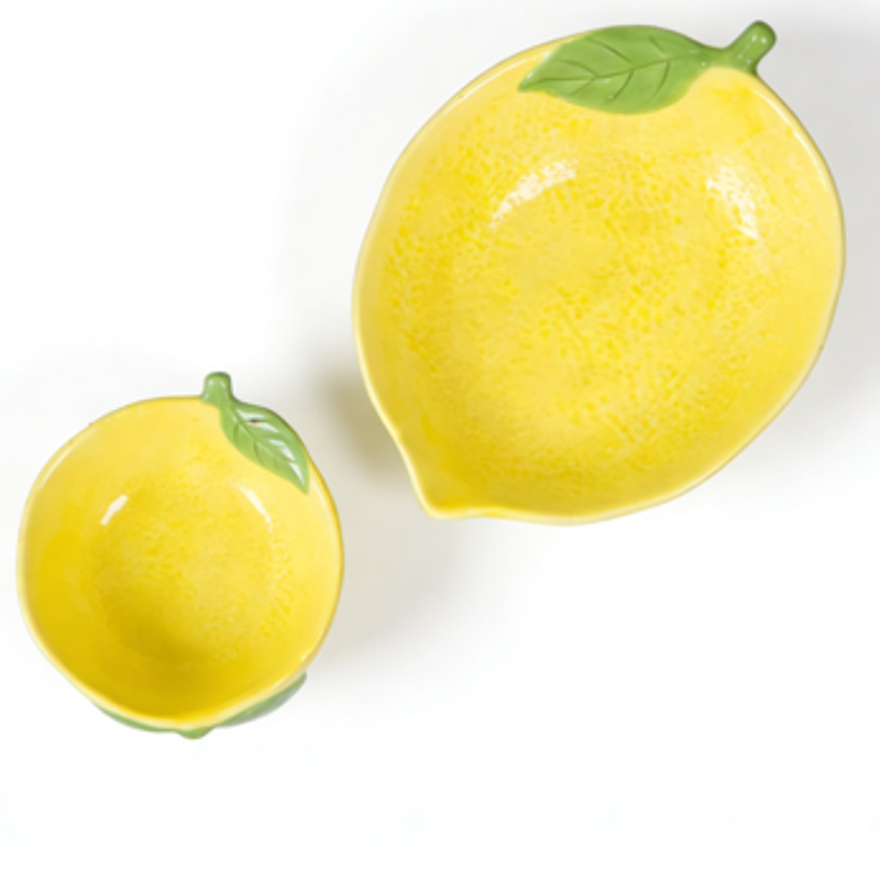 Ceramic Lemon Tableware Set Cute Fruit