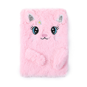 Couverture <span class=keywords><strong>en</strong></span> fourrure d'<span class=keywords><strong>animaux</strong></span> <span class=keywords><strong>en</strong></span> peluche pour enfants, <span class=keywords><strong>livre</strong></span> pour journal intime, agenda, meilleure vente - Product Image 1