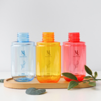 Flacon pulvérisateur rond en plastique PET de 100 ml en forme de capsule unique pour les soins cosmétiques du corps, du visage et de la peau