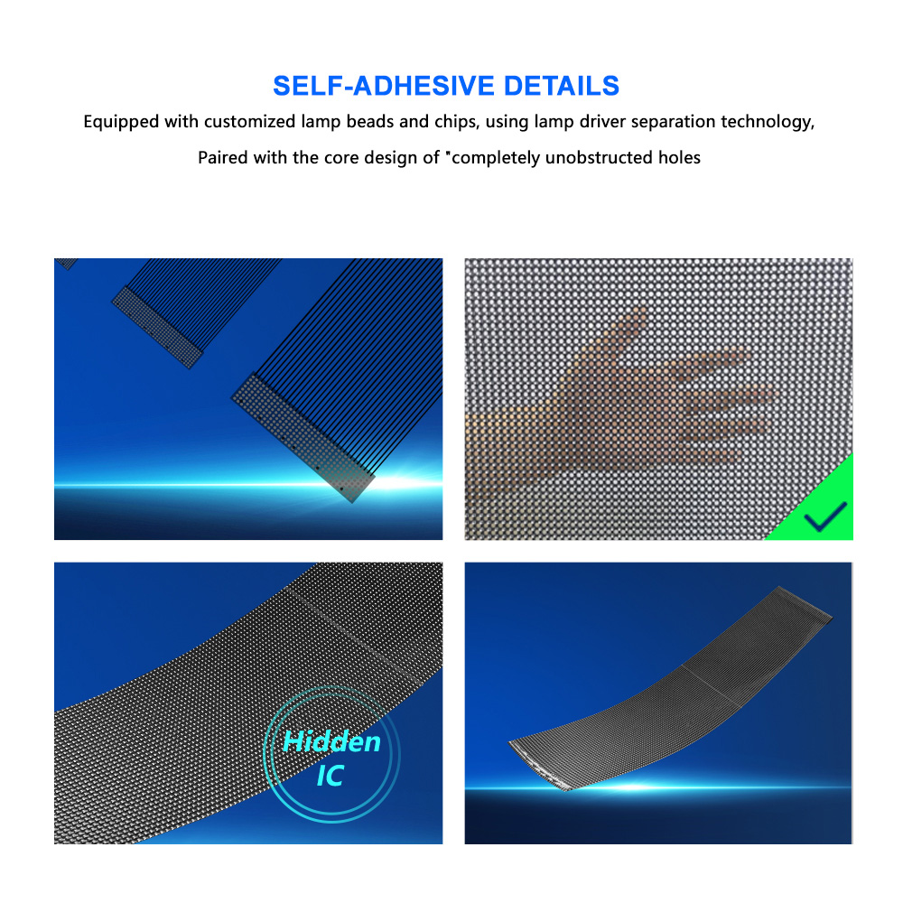 led glass display film