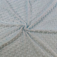 Tissu en velours minky à pois gaufrés 100% polyester super doux, textile d'ameublement, tissu en velours Velboa, peluche, couverture pour bébé