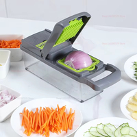 Coupe-légumes portable réutilisable pour la cuisine, coupe-fruits et légumes, trancheuse multifonctionnelle, hachoir à pommes de terre, râpe à carottes