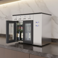 Slimme 4-flessen rode wijndispenser met argonbehoud, LED-touchscreen en meerdere bewaarmodi, wijnkoeler