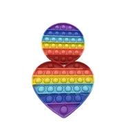 Pop Rainbow Color Fidget Sensory Toys Popping Pop Fidget Bubbles Toy