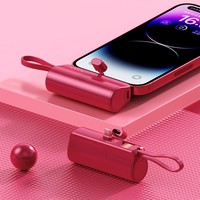 Banque d'alimentation portable 3,000mAh avec chargeur de USB-C à deux ports haute vitesse Support intégré de sortie 10W disponible en 4 couleurs