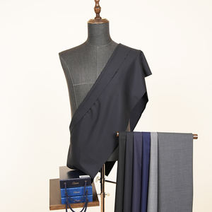 Лучшая цена, итальянская ткань, саржевая ткань, 30% Вт, 70% P, камвольная шерсть мериноса, смесь полиэстера для мужских жакетов, тканая техника - Product Image 2