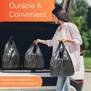 ถุงหัวหม่าเหิงชุน (300 ใบ) (สีดำ) (11.5" x 6.5" x 21") - ถุงพลาสติกสีดำ (แบบธรรมดา) - ร้านขายของชำ, ช้อปปิ้ง, ร้านอาหาร - Product Image 4